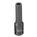Grey Pneumatic 955mdg 1/4" Drive X 5.5mm Magnetic Deep Socket. Fixed Price $21.93.