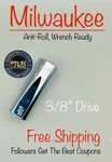 Milwaukee 45-34-6875 3/8" Drive 11/16" Sae Deep Socket With Four Flat Sides. Fixed Price $11.67.