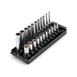 Tekton 1/4 Inch Drive 6-point Socket Set Rails And Tray 22-piece 5/32-9/16 In.. Fixed Price $111.33.