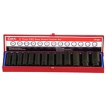Genius Tools 13 Piece 1/2" Dr. Sae Deep Impact Socket Set - (old Part# Tf-031.... Fixed Price $71.88.