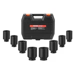 Vevor Axle Nut Impact Socket Set, 1/2" Drive Deep 12-point 8-piece Metric Spi.... Fixed Price $58.18.