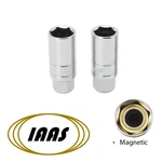 18 & 21 Mm. X 1/2" Drive Magnetic Sockets (spark Plug Sockets) By Iaas. Fixed Price $24.99.