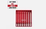 Milwaukee 8pc 3/8 Drive Long Ball End Hex Bit Socket Set Sae 48-22-9549 New. Fixed Price $104.90.
