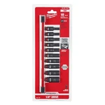 Milwaukee 49-66-7001 10pc Shockwave Impact Duty 1/4" Drive Sae 6 Pt Socket Set. Fixed Price $54.97.