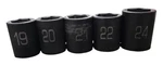5 Pc Matco 1/2 Drive Metric Socket Set (adv) 19 - 24 Mm. Fixed Price $75.00.