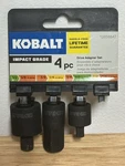 Kobalt Tools Impact Socket Adapters - 3 Pieces. Fixed Price $7.00.