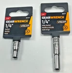 1/4" Gearwrench Drive, Short & Deep Well Polished Socket 6 Point ; 2 Pack. Fixed Price $13.95.