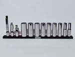 New Proto Usa 1/2 In. Drive 12-pt Deep 13 Pc Socket Set 1/2" - 1-1/8". Fixed Price $129.95.