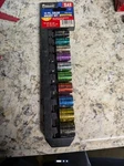 Pittsburgh 3/8" Drive 10pc. Color Coded Sae Socket Set #93262. Fixed Price $12.50.