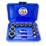 13 Piece Bolt Extractor Set Made In Usa Turbo Sockets For Stripped Rounded .... Fixed Price $126.50.