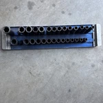Mac Tools Expert E041641 30 Pc. 1/2" Drive Metric Impact Socket Set -missing#23. Fixed Price $220.00.