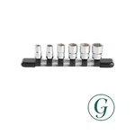Tone Hs206 6.35mm 1/4 Drive Hexagonal Socket Set With Holder Includes 6 Pieces. Fixed Price $45.73.