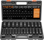 Metric Impact Socket Set 1/2" Drive - Trivd Frol 26 Piece Deep. Fixed Price $89.23.
