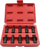 Harskiyer Triple Square Spline Bit Socket Set, 10pc M4-m16, 3/8" Drive, Cr-mo.... Fixed Price $19.82.
