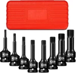 Upenjok 8-pieces 1/2" Drive Impact Xzn Triple Square Bit Socket Set, M5-m18. Fixed Price $33.04.