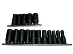 Westward 4prc5 Impact Socket Set, 1/2 In Drive Size, Sae, Black Oxide, 19-piece. Fixed Price $99.99.