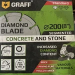 Graff Diamond Blade Segmented Concrete And Stone Brand New. Fixed Price $24.99.