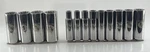 Armstrong Etched Deep Socket Set 3/8 - 1-1/8 Sae 1/2 Drive 13 Piece On Rail. Fixed Price $134.25.