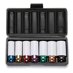 Ementol 7pcs 1/2" Drive Thin Wall Deep Wheel Protector Impact Socket Set, Cr-mo,. Fixed Price $55.99.