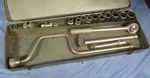 Vintage Wright 1/2" Drive 20 Piece Ratchet & Socket Set, Speed Handle, Adapters. Fixed Price $75.00.