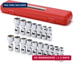 Mixpower 17-piece 3/8" Drive Universal Joint Socket Set, 6 Point, Sae & Metric,. Fixed Price $59.80.