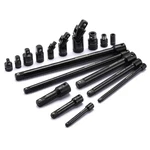 Mixpower 18pc Drive Tool Set Extension Bars Adapters Universal Joint Kit. Fixed Price $41.99.