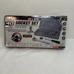 Performance Tool W1173 Sae/metric 40-piece Sae And 40-pc Socket Set, Chrome. Fixed Price $15.99.