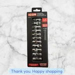 Icon S1um11 Professional Universal Joint Shallow Socket Set 1/4" 11pc New Ship. Fixed Price $48.00.