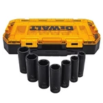 Dewalt 1/2 In. Drive Sae Deep Impact Socket Set (7-piece). Fixed Price $44.99.