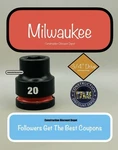 Milwaukee 49-66-6358 20mm Shockwave Impact Duty 3/4" Drive Shallow Socket 20 Mm. Fixed Price $15.99.