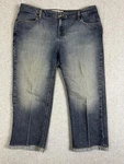 Tommy Hilfiger Jeans Womens 16 Blue Hipster Capri Mid Rise Medium Wash Denim. Fixed Price $20.13.