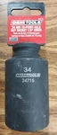 34 Mm. X 1/2" Drive, Deep 12 Point Spindle Axle Nut Socket Oemtools. Fixed Price $22.50.