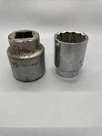 Vintage P&c 1-3/8" Socket 12 Point 3/4" Drive 9344 And Craftsman 1 1/4 3/4. Fixed Price $20.00.