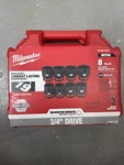 Milwaukee 49-66-7019 8pc Shockwave Impact 3/4" Drive Metric Standard 6pt Sockets. Fixed Price $104.99.
