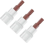 3pcs 3/8" Drive T30 Torx Bit Socket, S2 Steel Bits, T30, Silver, Dark Red. Fixed Price $12.64.