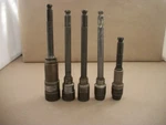 Lot Of 4 Apex Hex End Power Drive Swivel Socket Extensions + One Other. Fixed Price $44.95.