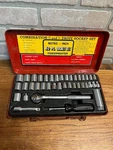 Vintage Oxwall 40 Pc Powermaster Socket Set Metric - Inch #4860 Used. Fixed Price $12.00.