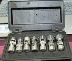 Craftsman 3/8 Drive Sae 12 Pt Swivel Flexible Socket 3/8" To 3/4" Set. Fixed Price $75.00.