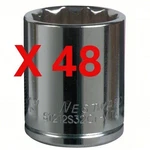 (48) Bulk Lot, 1/2 In Drive, 1 1/4 Socket Size, 12-point, Westward 5mv38. Fixed Price $73.80.