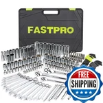Fastpro 249-piece Mechanics Tool Set 1/2 3/8 1/4 Socket Sae And Metric. Fixed Price $182.48.