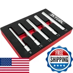 Zktool 5pc Deep Metrichex Socket Set, 3/8-inch Drive Metric Set 8-10. Fixed Price $41.46.