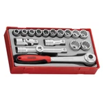 Teng Tools Tt1218 18 Piece 1/2" Drive 12 Point Double Hex Ratchet Socket Set. Fixed Price $161.96.