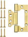 Uxcell 12pcs 4x3 Inch Door Hinges Non-mortise No Noise Stainless Steel Gold. Fixed Price $38.76.