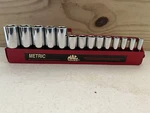 Mac Tools 14-pc. 3/8" Drive Metric Deep Socket Set - 6-pt. Sxdm146tr. Fixed Price $335.00.