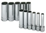 Sk Hand Tool Skt-1350 Socket Set 1/4in Drive 11pc Metric Deep 12 Point. Fixed Price $133.80.