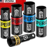 Aiourx 1/2" Drive Lug Nut Impact Socket Set, 5 Pcs 5pcs Metric&sae. Fixed Price $33.66.