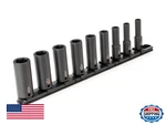 Tekton 3/8 Inch Drive Deep 6-point Impact Socket Set With Rail 9-piece (5/16-3/4. Fixed Price $83.51.