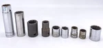 Vtg Made Usa Steel Sockets Lot Of 9 - 1/2 Inch And 3/8 Drives. Fixed Price $14.08.