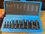 Capri 10pc Xzn Triple Square 12 Point Spline Bit Socket Set 4mm - 18mm. Fixed Price $24.99.