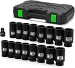 Tecotek 3/4" Drive Deep 6-point Impact Socket Set, 17-piece Sae And Metric. Fixed Price $105.47.